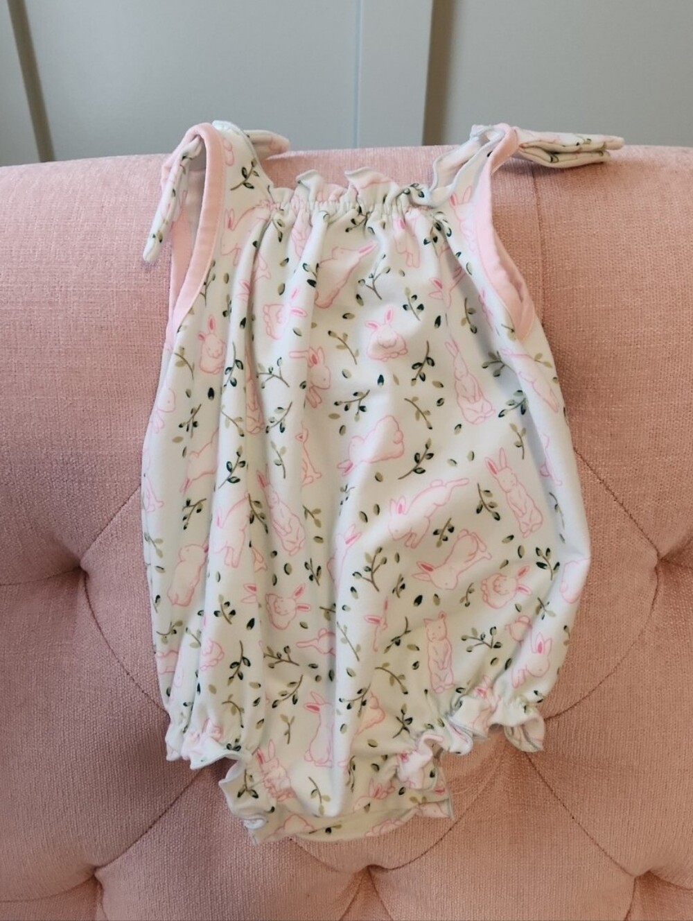 Sweethoney 18 months *fits like 18-24 bunny rabbit bubble romper summer Smocked